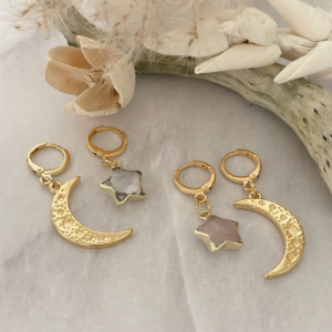 Aretes “Estrella-Luna”
