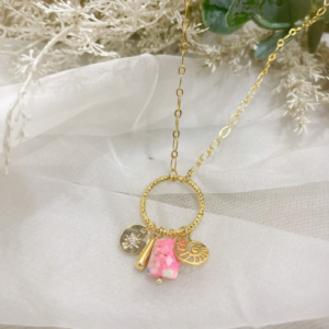 Collar “Círculo-destellos”
