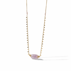 Collar “Puntitos y gema”